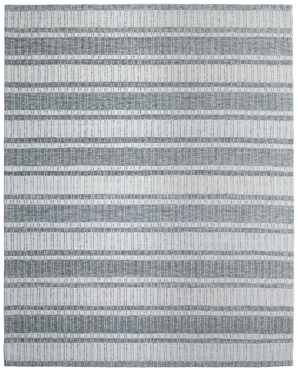 Feizy Rugs Aberdeen Hand-tufted Wool Rug - Elegant Striped Design For Modern Sophistication In Any Space Gray,White Wool T29t8012gry000p00