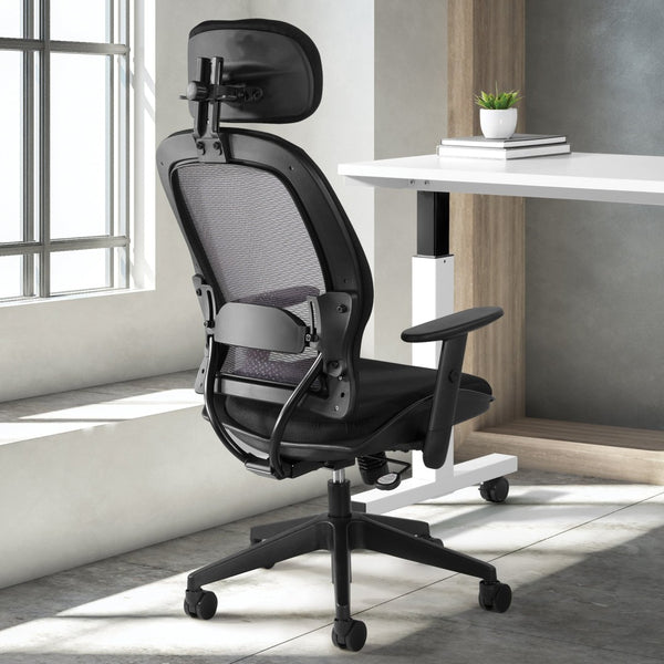 OSP Home Furnishings Professional Airgrid Ergonomic Office Chair with Lumbar Support and Breathable Mesh Back 55403