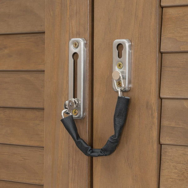 English Elm Queen Size Murphy Bed With Louvered Design, Multi-Storage Solution For Compact Living Spaces N7090004018D-GIGA