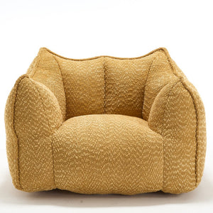 English Elm Sofa plush beanbag chair with superfiber cover and resilient foam filling for ultimate home comfort and relaxation Yellow W1996P252269