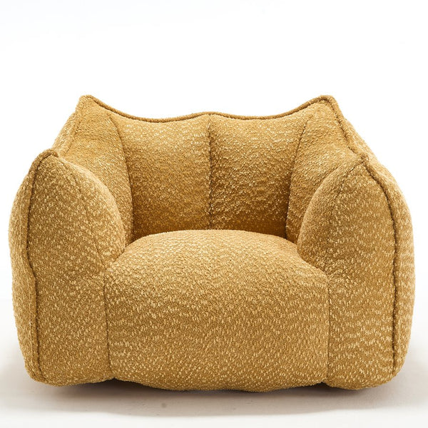 English Elm Sofa plush beanbag chair with superfiber cover and resilient foam filling for ultimate home comfort and relaxation Yellow W1996P252269