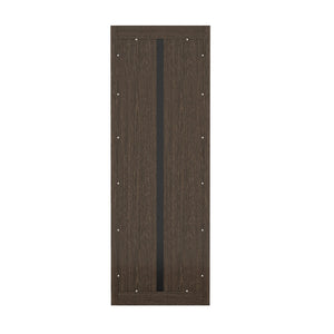 English Elm Rivington 28" Open Bookcase Dark Walnut — 5-Tier Adjustable Shelves, Modern Wood Grain Storage B365P398312