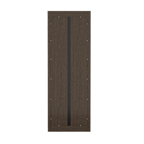 English Elm Rivington 28" Open Bookcase Dark Walnut — 5-Tier Adjustable Shelves, Modern Wood Grain Storage B365P398312