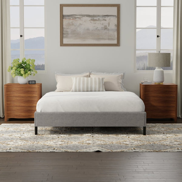 English Elm Black Low Profile King Bed Foundation Box Spring Replacement with 1000 Lb Support B047P321312