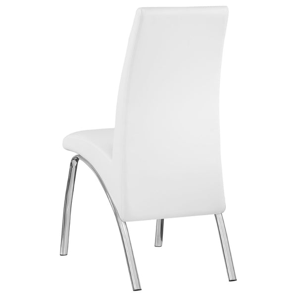 English Elm Darby Pu Leather Dining Side Chairs Set of 2 with Chrome Frame Modern Kitchen B062P440332