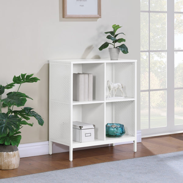 OSP Home Furnishings Ace 4 Cube Storage/Bookcase White