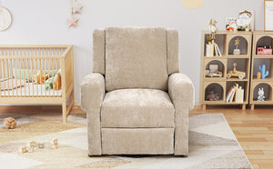English Elm Manual Swivel Rocker Recliner Chair Plush Chenille Upholstery Nursery Living Room N763P363524D