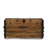 Christopher Knight Home® - Noble House - Wagner Handcrafted Boho Wood Storage Trunk with Latches