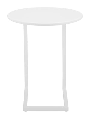 Zuo Modern Noga End Table - Sleek Modern Design For Stylish Living Spaces And Hospitality Environments White Aluminum 704064-zuo-modern