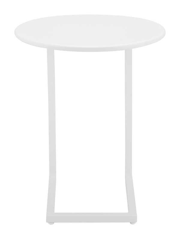 Zuo Modern Noga End Table - Sleek Modern Design For Stylish Living Spaces And Hospitality Environments White Aluminum 704064-zuo-modern