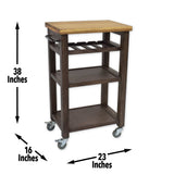 English Elm Steve Silver - Belden - Kitchen Cart - Gray