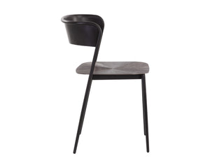Sunpan Keanu Dining Chair - Modern Elegance with Unique Starburst Design, Crafted by Skilled Artisans Gunmetal