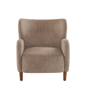 English Elm Christopher Knight Home® - Parmelee Upholstered Wingback Club chair in Velvet with Solid Wood Legs, Mid-Century Comfort Design Camel 30.85 L x 30 W x 27 H N776P265764D