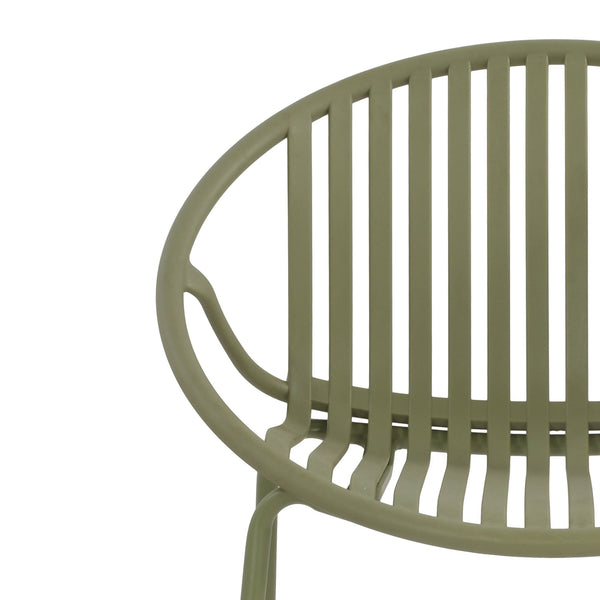 English Elm Christopher Knight Home® - 7 Expandable Outdoor Dining Set with Acacia Table & Stackable Chairs, Durable Metal Frame, Patio Black,Green N768P192555G_6_74381.00