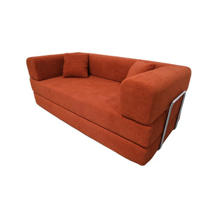 English Elm Double Convertible Corduroy Sleeper Sofa High Density Foam Wide Armrest Studio Bed W3064P245391