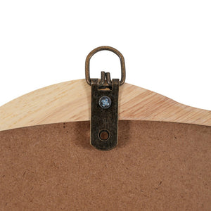 English Elm Solid Wood Wavy Mirror - 42" X 42" Natural Vanity Art Decor For Bathroom, Living Room & Entryway W1445P189555-GIGA