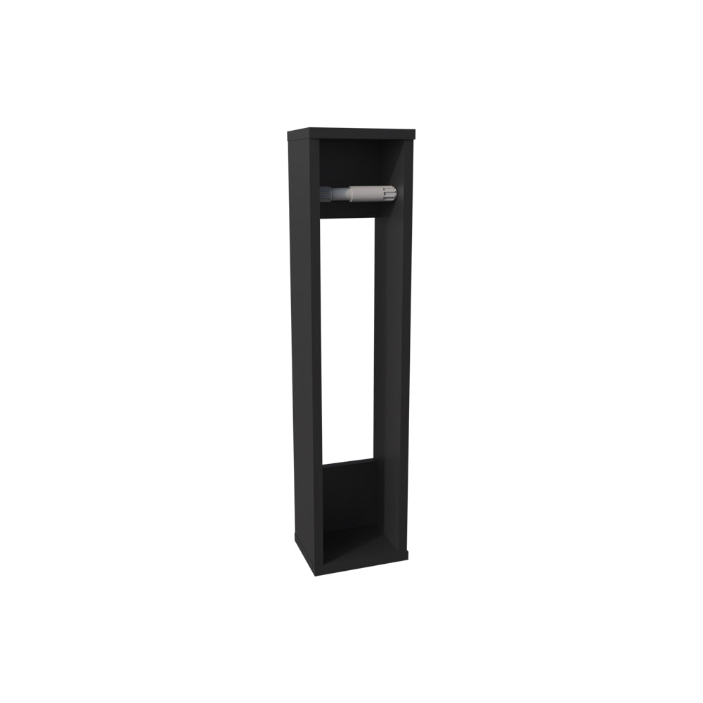English Elm Toliet Paper Holder Magna Black - Compact Engineered Wood Storage Cabinet for 5 Extra Rolls, Space-Saving B092P238745