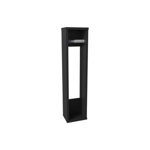 English Elm Toliet Paper Holder Magna Black - Compact Engineered Wood Storage Cabinet for 5 Extra Rolls, Space-Saving B092P238745