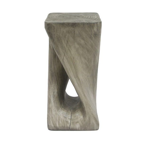 English Elm Christopher Knight Home® - Outdoor Twist Shape Accent Table | Modern Lightweight Concrete Design For Patio & Garden Use N770P291498G