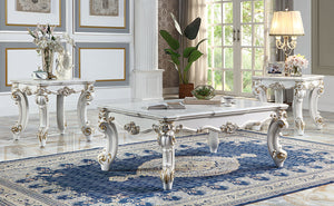 English Elm Antique Pearl Coffee Table – Elegant Scrolled Leg Design For Timeless Charm In Any Living Space B062P209127