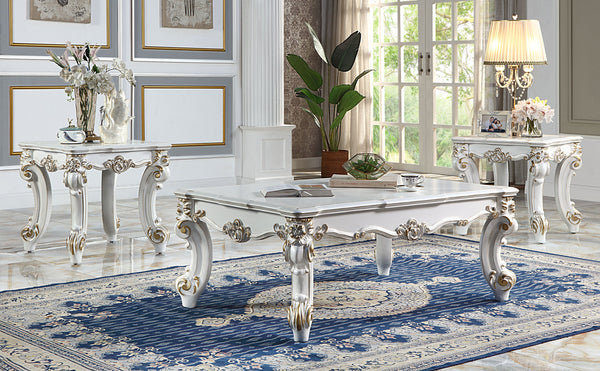 English Elm Antique Pearl Coffee Table – Elegant Scrolled Leg Design For Timeless Charm In Any Living Space B062P209127