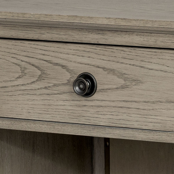 JLA Home Madison Park Signature - one-drawer wood nightstand with shelf — timeless tapered-leg bedside table, hand-finished grain, smooth drawer storage Reclaimed Grey MPS136-0320