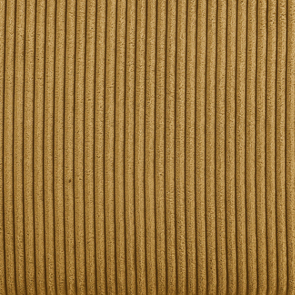 English Elm Modern Corduroy Skirted Sofa with Plush Deep Seating, Tailored Skirt & Matching Pillows for Lounging Antique Yellow B343P320251