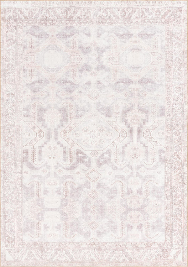 Unique Loom Timeless Paul Machine Made Medallion Rug Gray, Beige/Ivory 7' 7" x 10' 6"