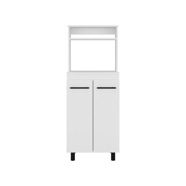 English Elm Alani Freestanding Kitchen Storage Cabinet with Microwave Shelf and Enclosed Pantry Space B070P474239