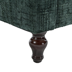 English Elm Modern chenille 2-seater sofa with LED, USB charging, storage pocket, solid wood legs, durable comfort Emerald W395P318546