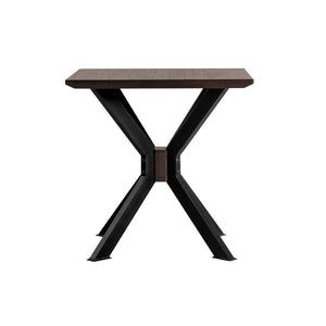 English Elm Pirate Acacia Wood End Table with Metal Frame Industrial Living Room Side Accent B2736P464868