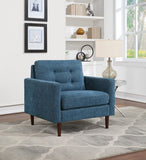 OSP Home Furnishings Grayburn Mid-Century Chair Navy