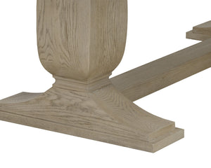 Sunpan Rhaenyra 86" To 120" Extension Dining Table - Elegant Sand Beige Oak Veneer for Stylish Dining Spaces