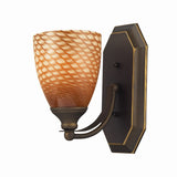 Mix and Match Vanity 5'' Wide 1-Light Vanity Light - Aged Bronze 570-1B-C Elk Lighting