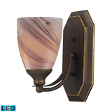 Mix and Match Vanity 5'' Wide 1-Light Vanity Light - Aged Bronze 570-1B-CR-LED Elk Lighting