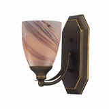 Mix and Match Vanity 5'' Wide 1-Light Vanity Light - Aged Bronze 570-1B-CR Elk Lighting