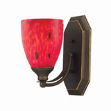 Mix and Match Vanity 5'' Wide 1-Light Vanity Light - Aged Bronze 570-1B-FR Elk Lighting