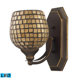 Mix and Match Vanity 5'' Wide 1-Light Vanity Light - Aged Bronze 570-1B-GLD-LED Elk Lighting