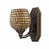 Mix and Match Vanity 5'' Wide 1-Light Vanity Light - Aged Bronze 570-1B-GLD Elk Lighting