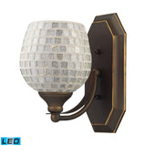 Mix and Match Vanity 5'' Wide 1-Light Vanity Light - Aged Bronze 570-1B-SLV-LED Elk Lighting