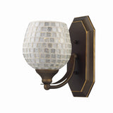 Mix and Match Vanity 5'' Wide 1-Light Vanity Light - Aged Bronze 570-1B-SLV Elk Lighting