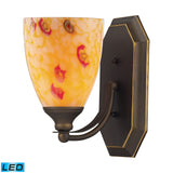 Mix and Match Vanity 5'' Wide 1-Light Vanity Light - Aged Bronze 570-1B-YW-LED Elk Lighting