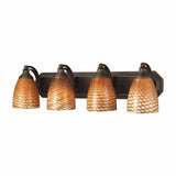 Mix and Match Vanity 27'' Wide 4-Light Vanity Light - Aged Bronze 570-4B-C Elk Lighting