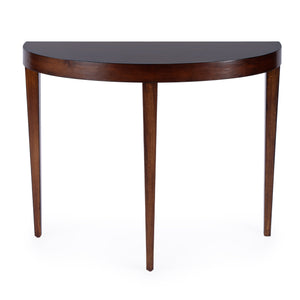 Butler Specialty Ingrid Elegant Demilune Console Table With Stunning Veneer And Solid Wood Legs For Lasting Durability Medium Brown Poplar Wood,Veneer,Fiberboard 5700011-butler