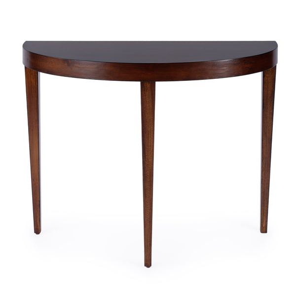 Butler Specialty Ingrid Elegant Demilune Console Table With Stunning Veneer And Solid Wood Legs For Lasting Durability Medium Brown Poplar Wood,Veneer,Fiberboard 5700011-butler