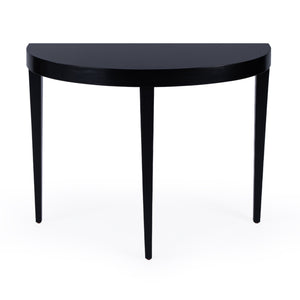 Butler Specialty Ingrid Elegant Demilune Console Table With Stunning Veneer And Solid Wood Legs For Lasting Durability Black Poplar Wood,Veneer,Fiberboard 5700111-butler