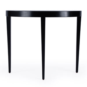 Butler Specialty Ingrid Elegant Demilune Console Table With Stunning Veneer And Solid Wood Legs For Lasting Durability Black Poplar Wood,Veneer,Fiberboard 5700111-butler