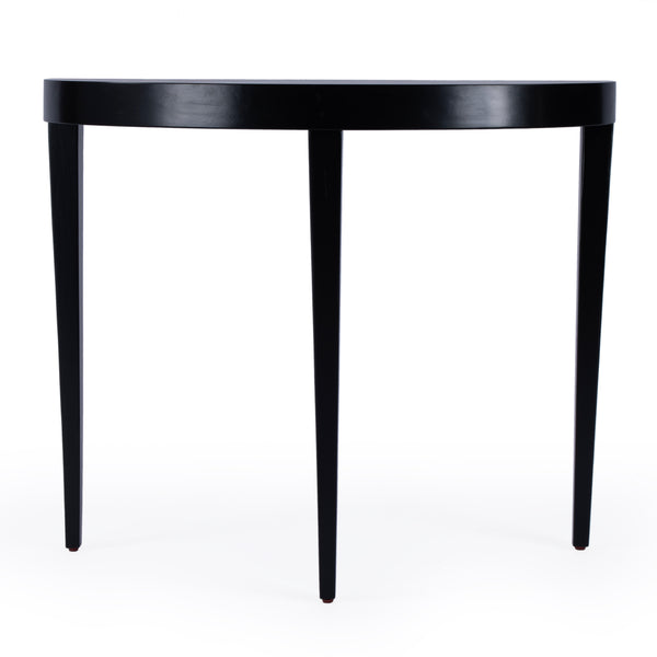 Butler Specialty Ingrid Elegant Demilune Console Table With Stunning Veneer And Solid Wood Legs For Lasting Durability Black Poplar Wood,Veneer,Fiberboard 5700111-butler
