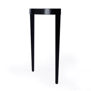 Butler Specialty Ingrid Elegant Demilune Console Table With Stunning Veneer And Solid Wood Legs For Lasting Durability Black Poplar Wood,Veneer,Fiberboard 5700111-butler