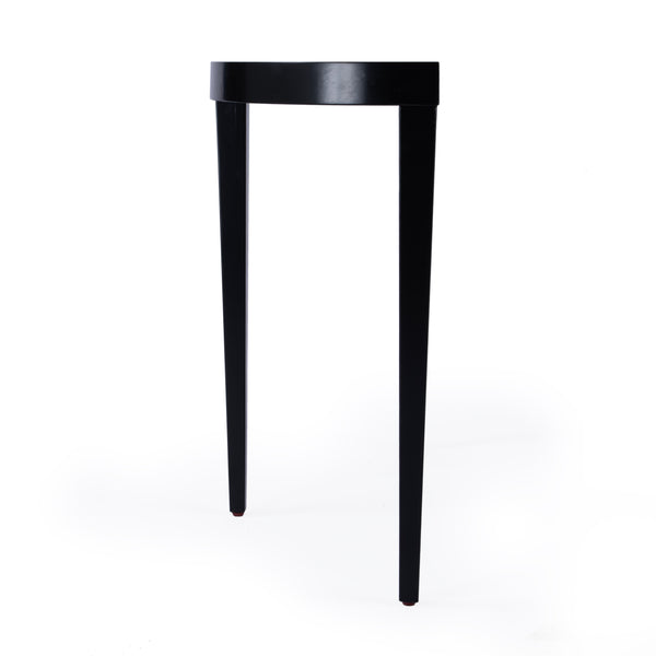 Butler Specialty Ingrid Elegant Demilune Console Table With Stunning Veneer And Solid Wood Legs For Lasting Durability Black Poplar Wood,Veneer,Fiberboard 5700111-butler